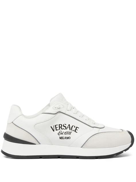 versace lace up sneakers.